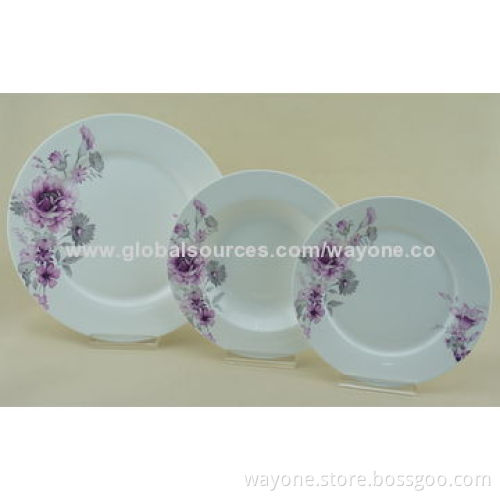 7.5" New bone China dessert plate, flower design, new for 2014, suitable for home or party